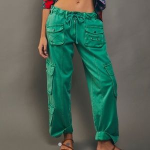 Free People Tahiti Cargo Pants size L NWOT